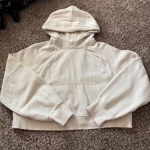 Lululemon Athletica Cream Pullover Sweater with Hood